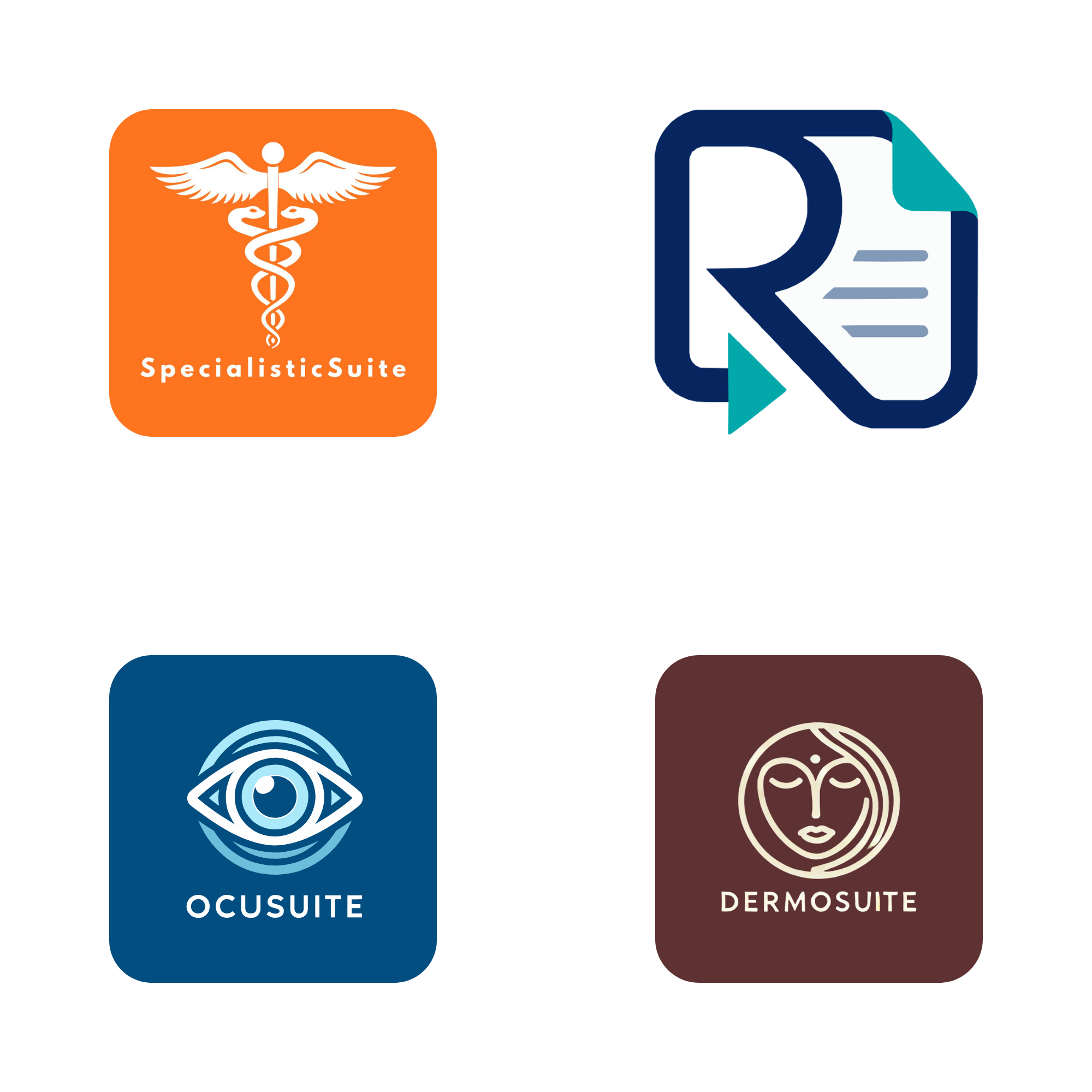 SpecialisticSuite, Refertly, OcuSuite, DermoSuite